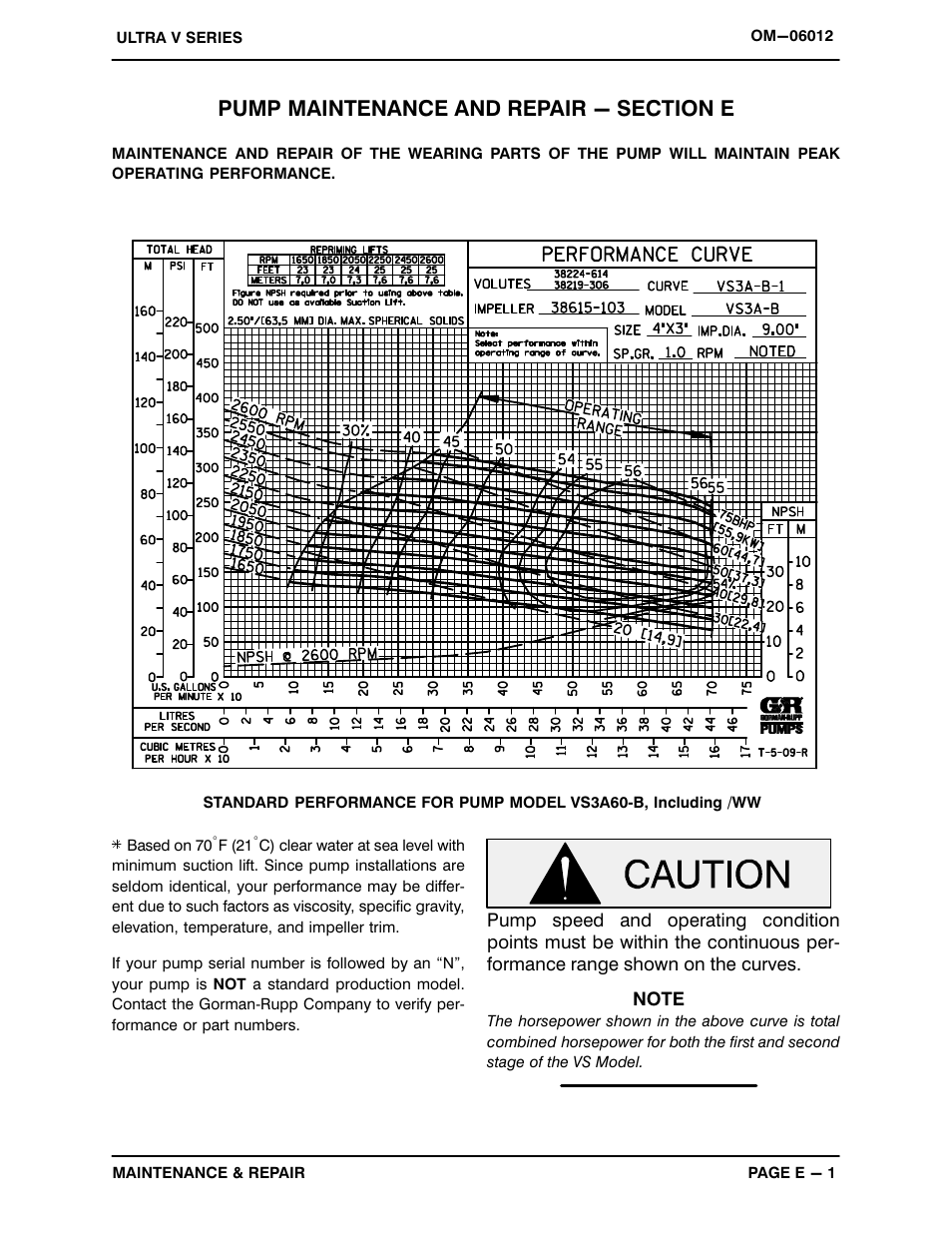 Pump maintenance and repair - section e | Gorman-Rupp Pumps VS3A60-B 1368380 and up User Manual | Page 25 / 45