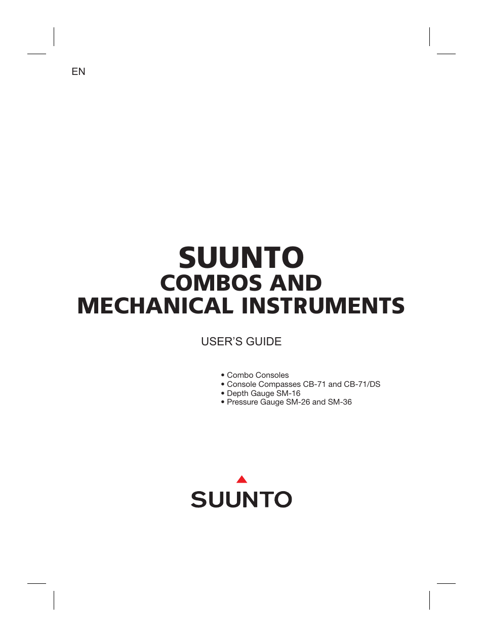 SUUNTO Combo User Manual | 12 pages