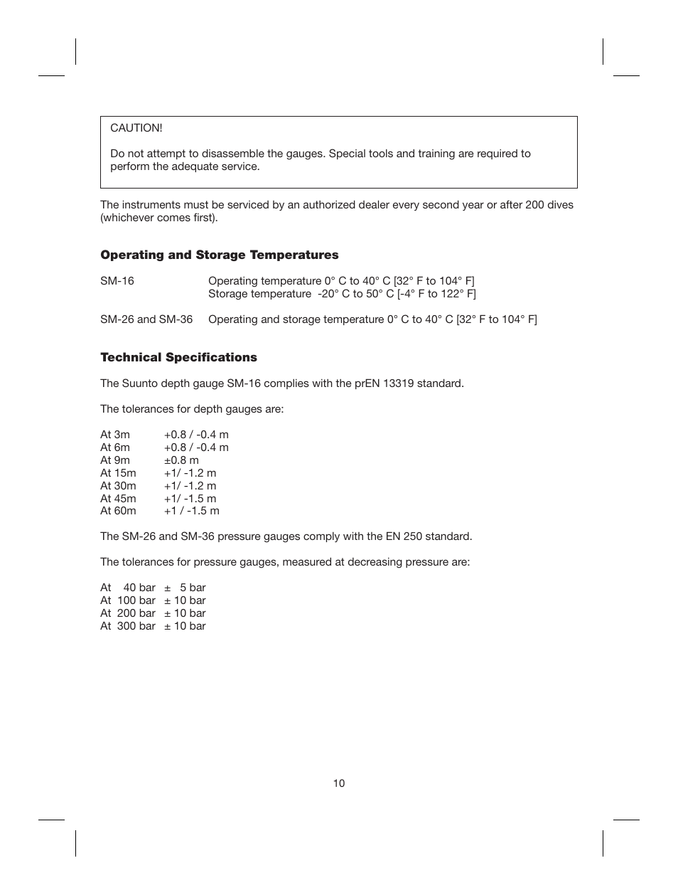 SUUNTO Combo User Manual | Page 10 / 12