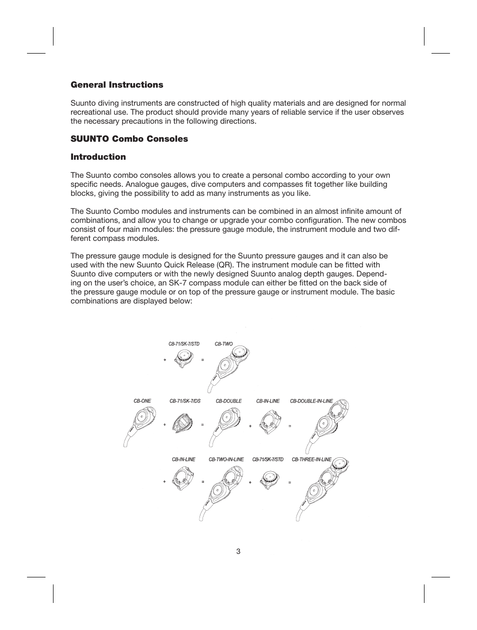 SUUNTO Combo User Manual | Page 3 / 12