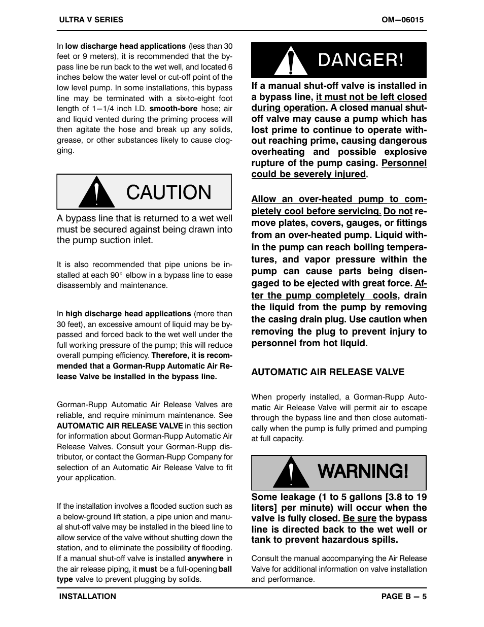 Gorman-Rupp Pumps V3B60-B 1368385 and up User Manual | Page 12 / 38