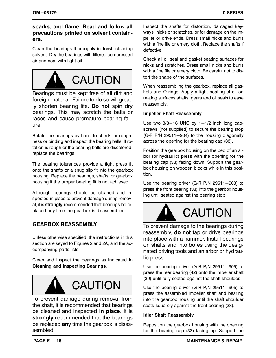 Gorman-Rupp Pumps 06C1-GHH 1071445 and up User Manual | Page 43 / 48