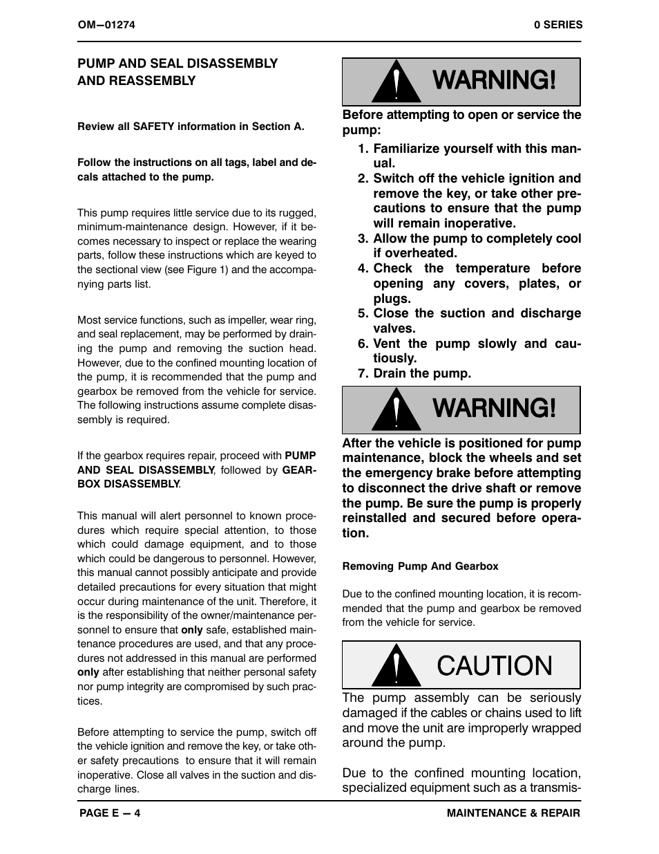 Pump and seal disassemblyand reassembly | Gorman-Rupp Pumps 06D17-GAR 708768 thru 1000782 User Manual | Page 24 / 33