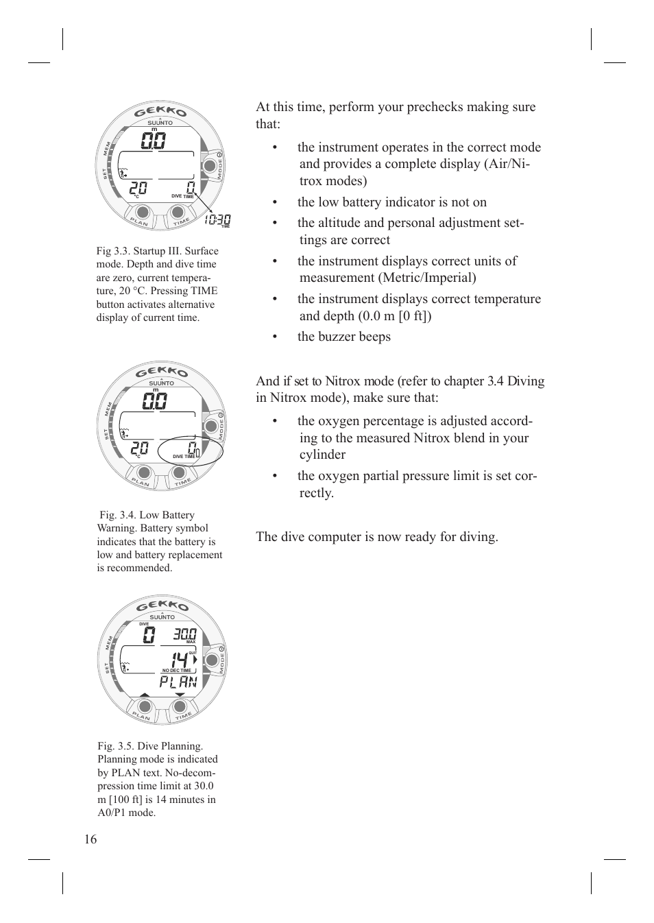 SUUNTO Gekko User Manual | Page 18 / 70