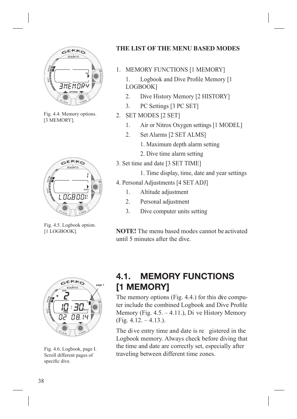 SUUNTO Gekko User Manual | Page 40 / 70