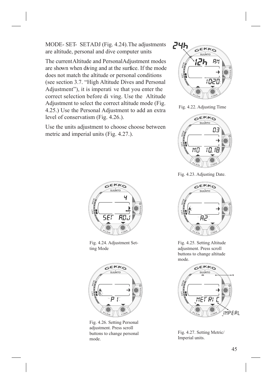 SUUNTO Gekko User Manual | Page 47 / 70