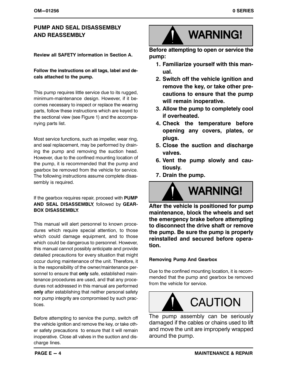 Pump and seal disassembly and reassembly | Gorman-Rupp Pumps 06D1-GA 1005542 and up User Manual | Page 24 / 33