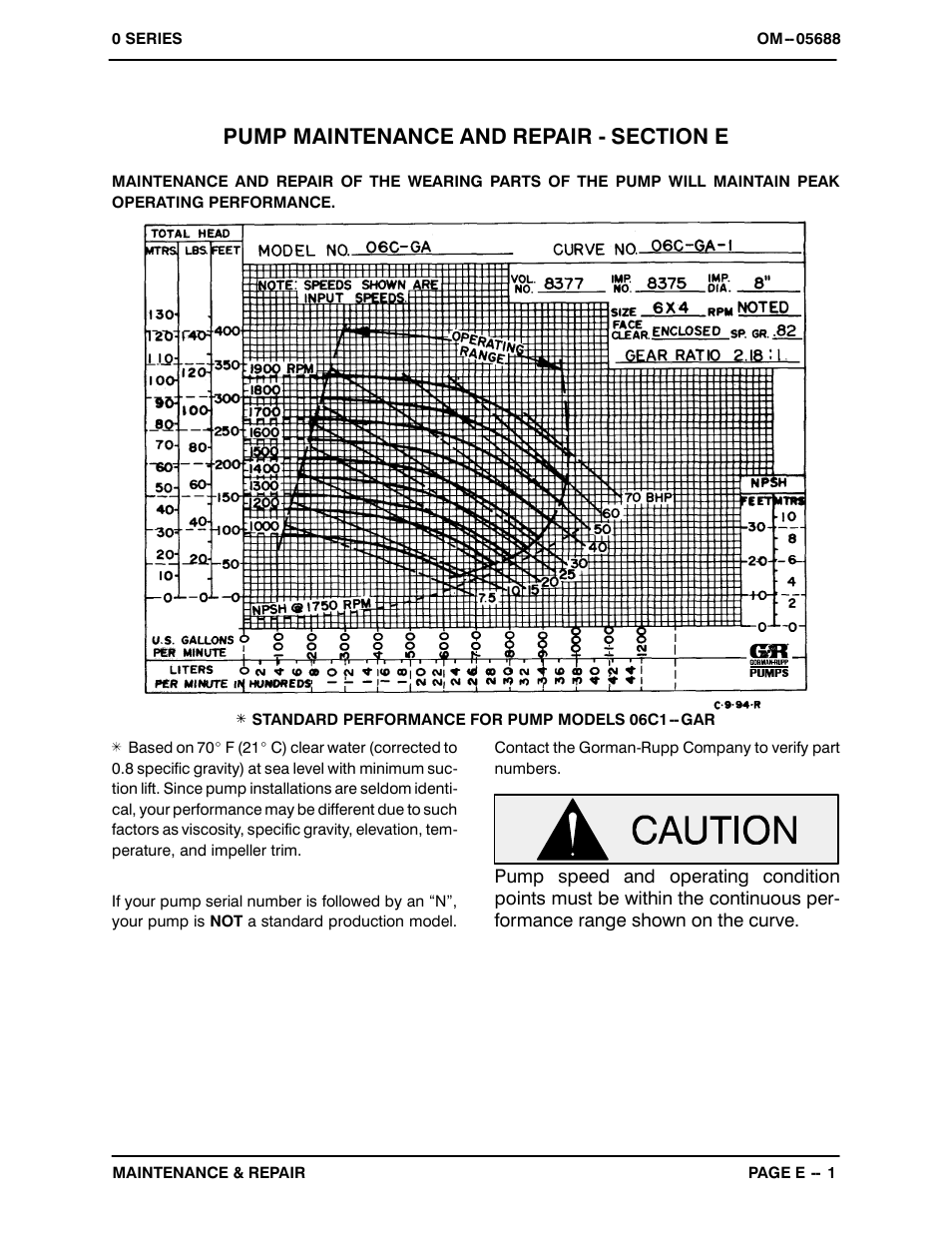 Pump maintenance and repair | Gorman-Rupp Pumps 06C1-GAR 1289163 and up User Manual | Page 19 / 31