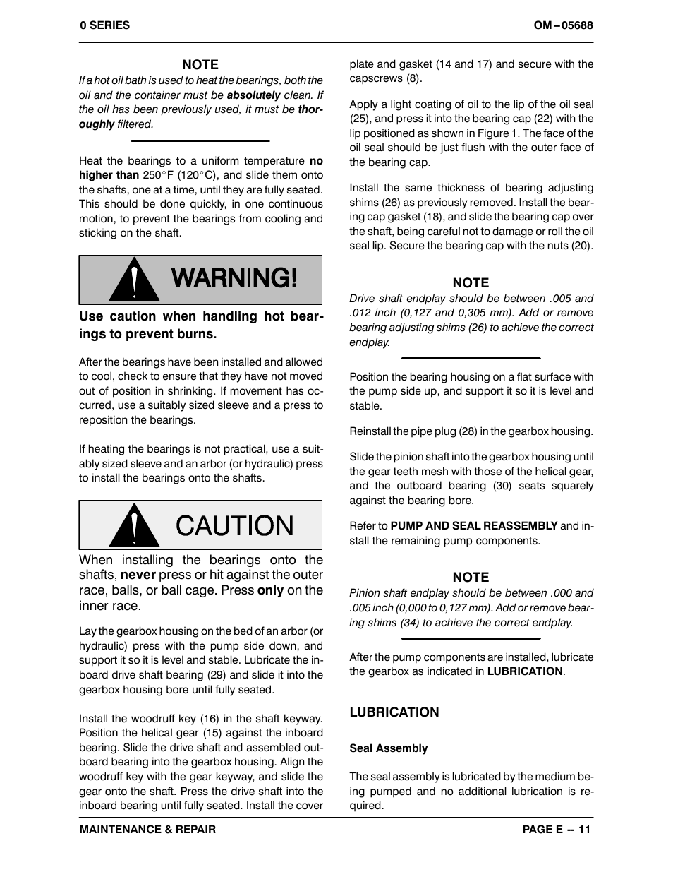 Gorman-Rupp Pumps 06C1-GAR 1289163 and up User Manual | Page 29 / 31