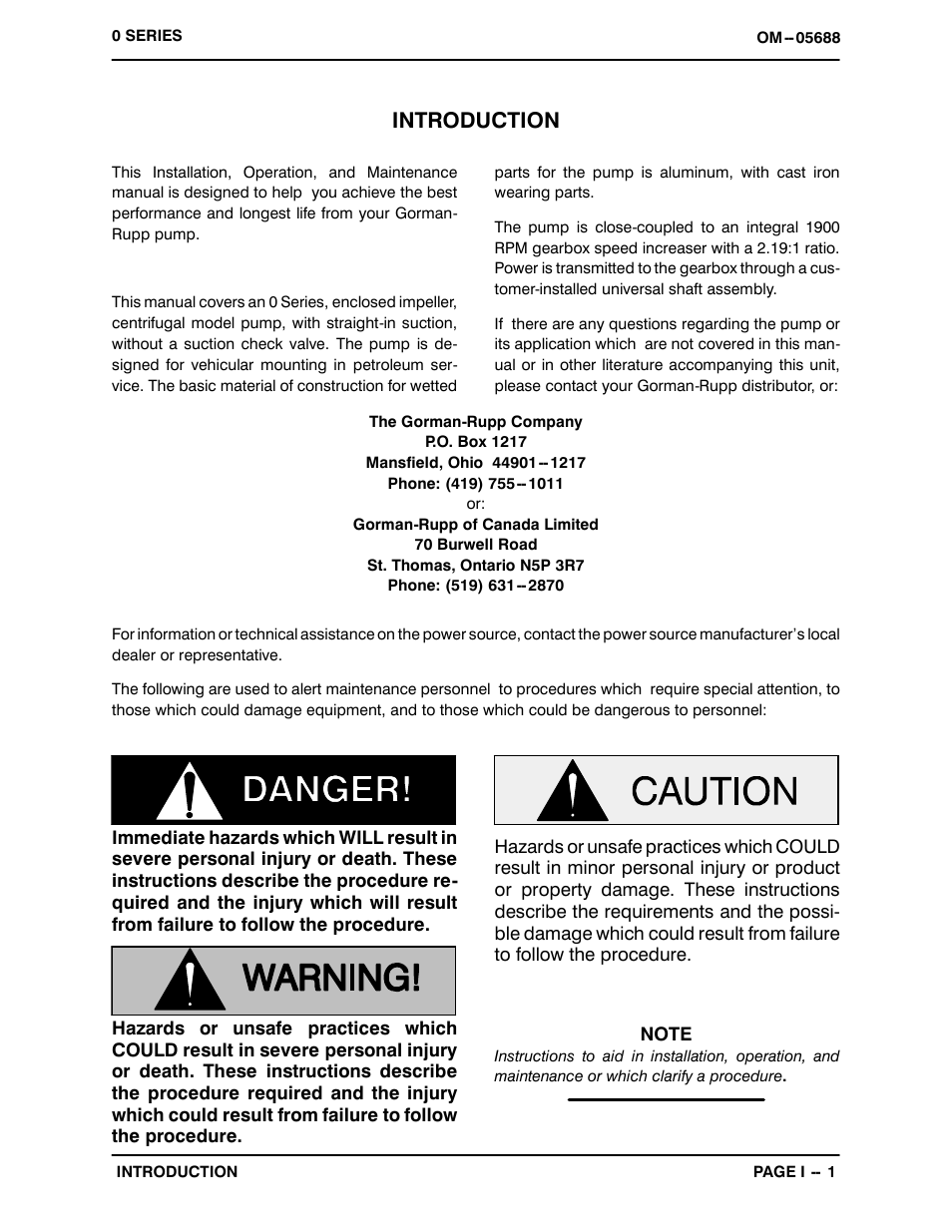 Introduction | Gorman-Rupp Pumps 06C1-GAR 1289163 and up User Manual | Page 4 / 31