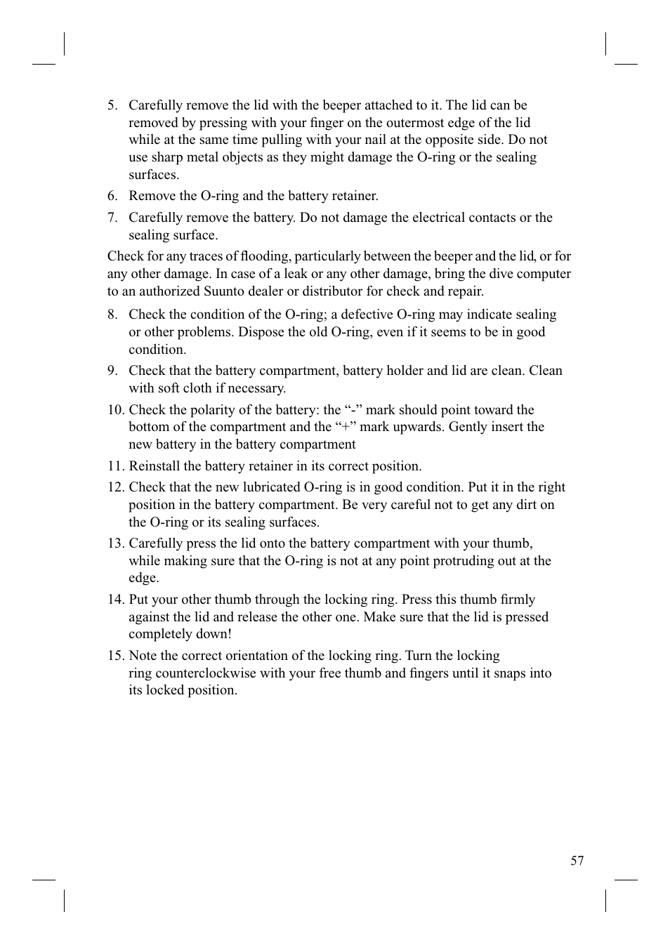 SUUNTO Cobra User Manual | Page 59 / 78