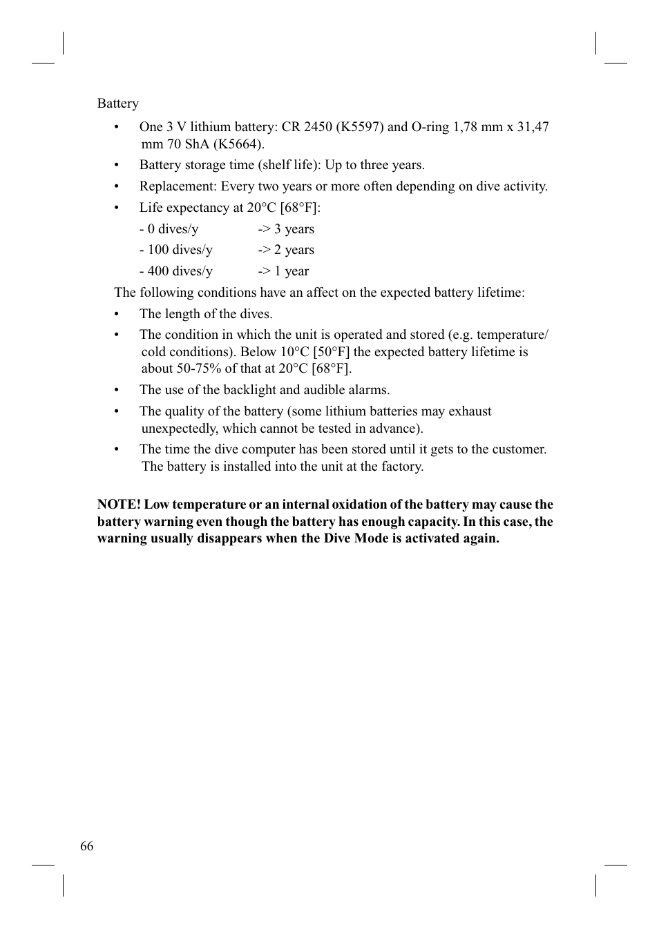 SUUNTO Cobra User Manual | Page 68 / 78