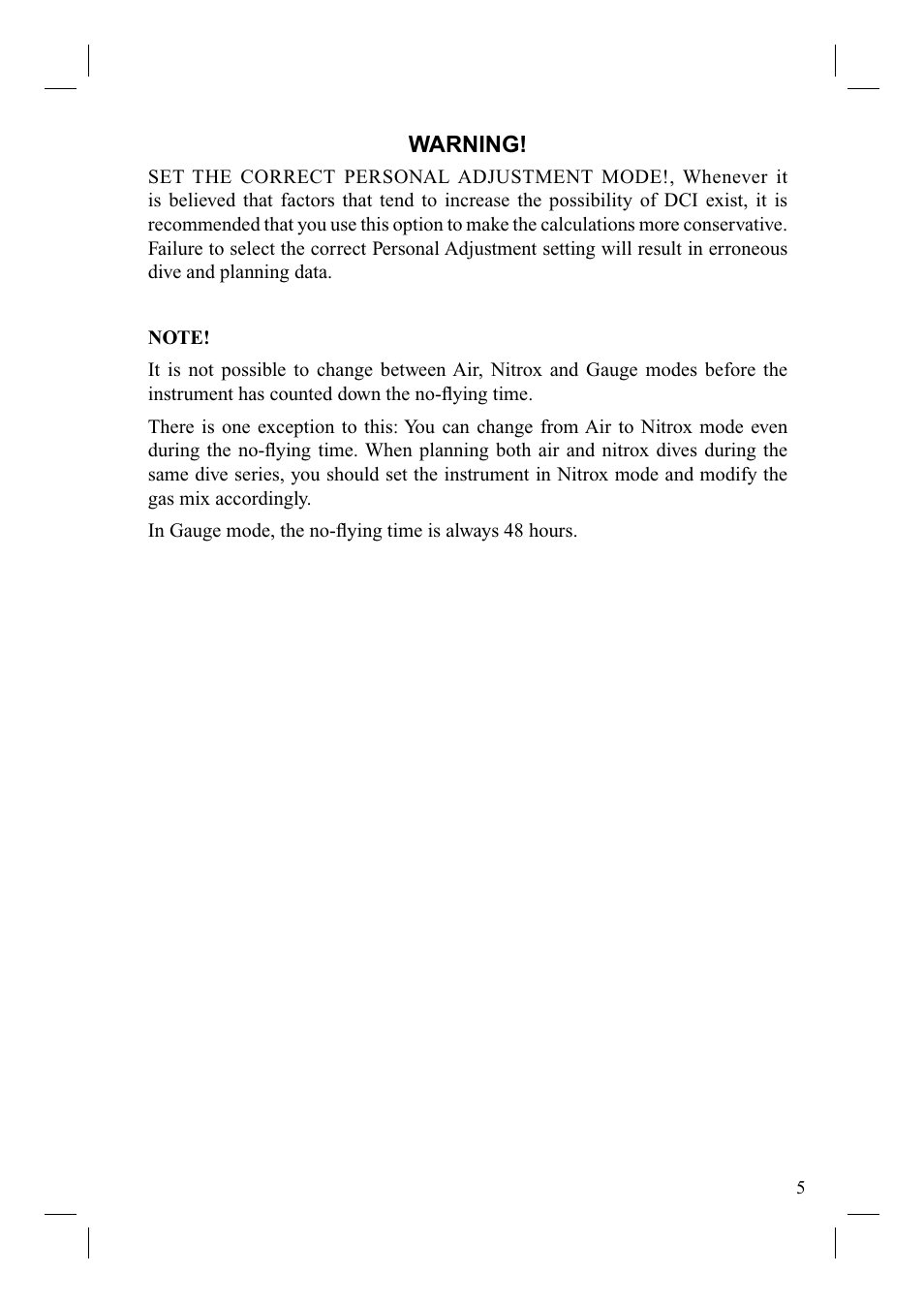 SUUNTO Cobra User Manual | Page 7 / 78