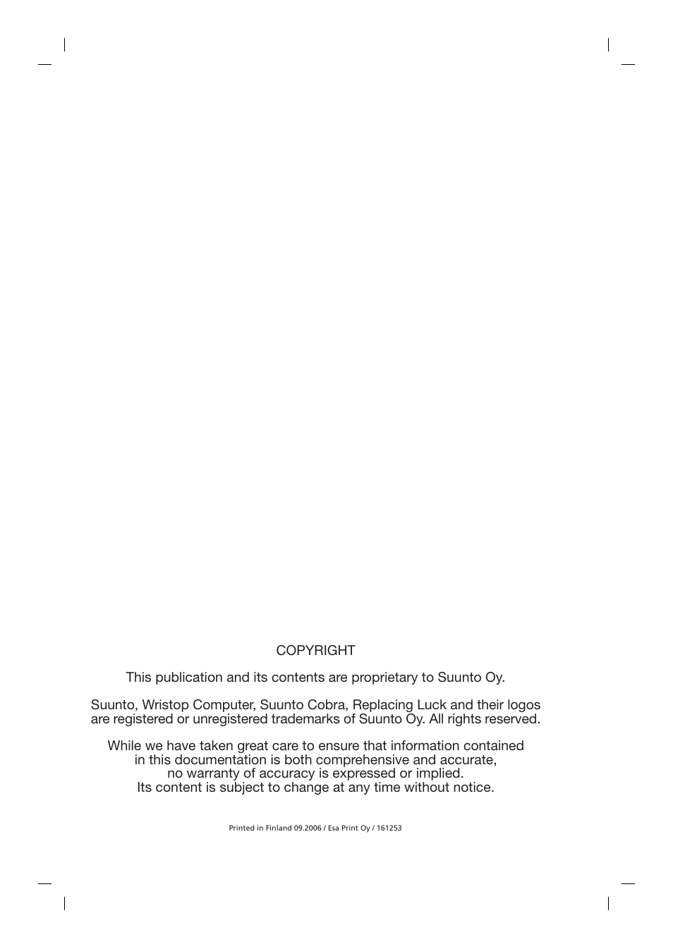 SUUNTO Cobra User Manual | Page 76 / 78