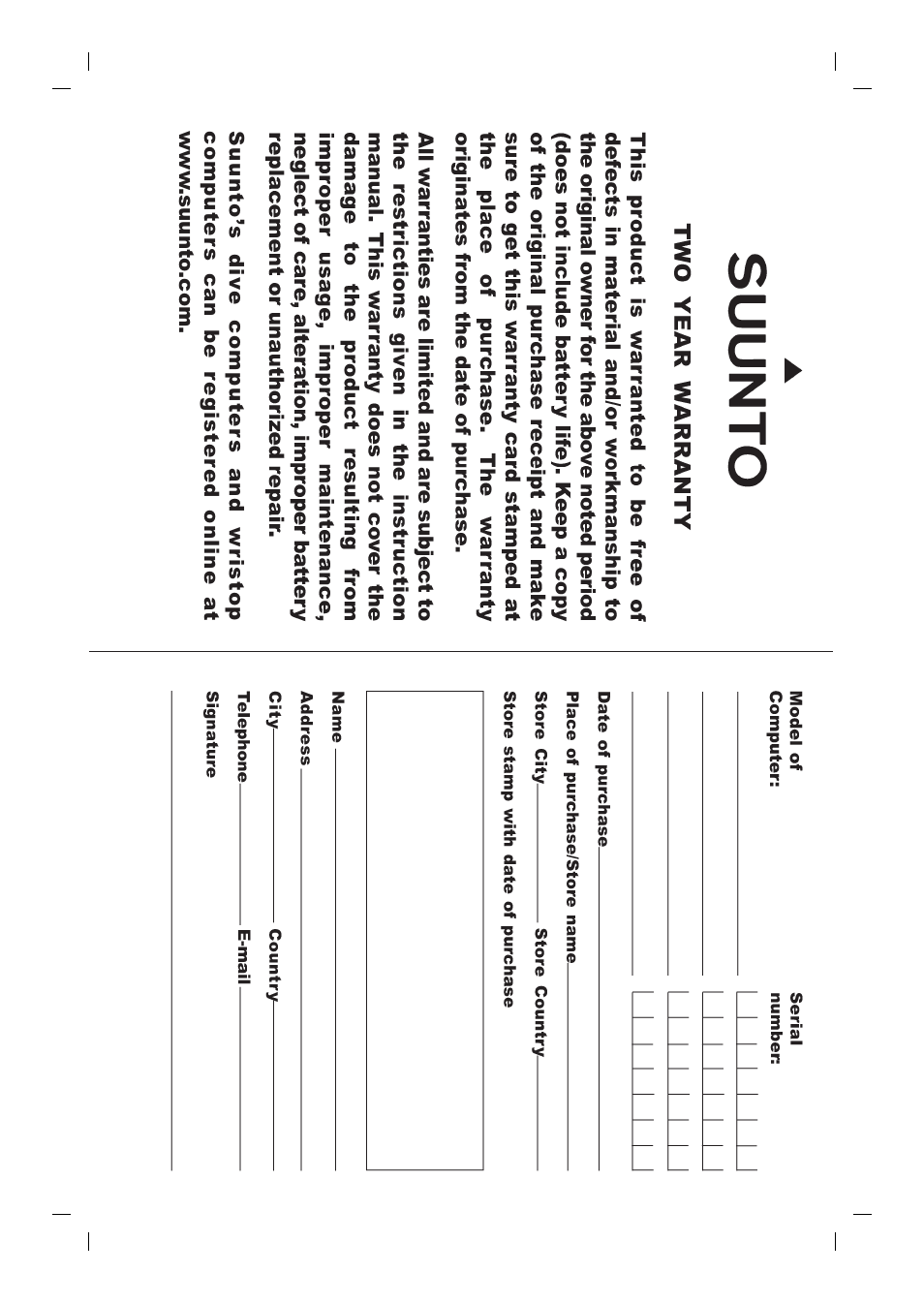 SUUNTO Cobra User Manual | Page 77 / 78