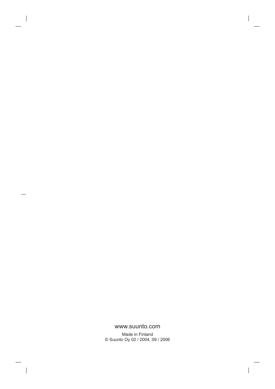 SUUNTO Cobra User Manual | Page 78 / 78