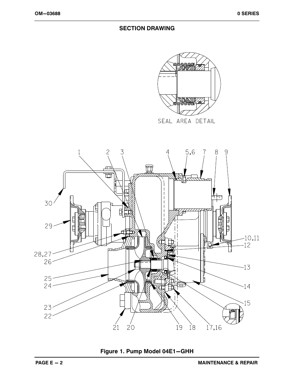 Figure 1. pump model 04e1−ghh | Gorman-Rupp Pumps 04E1-GHH 1076270 and up User Manual | Page 27 / 48