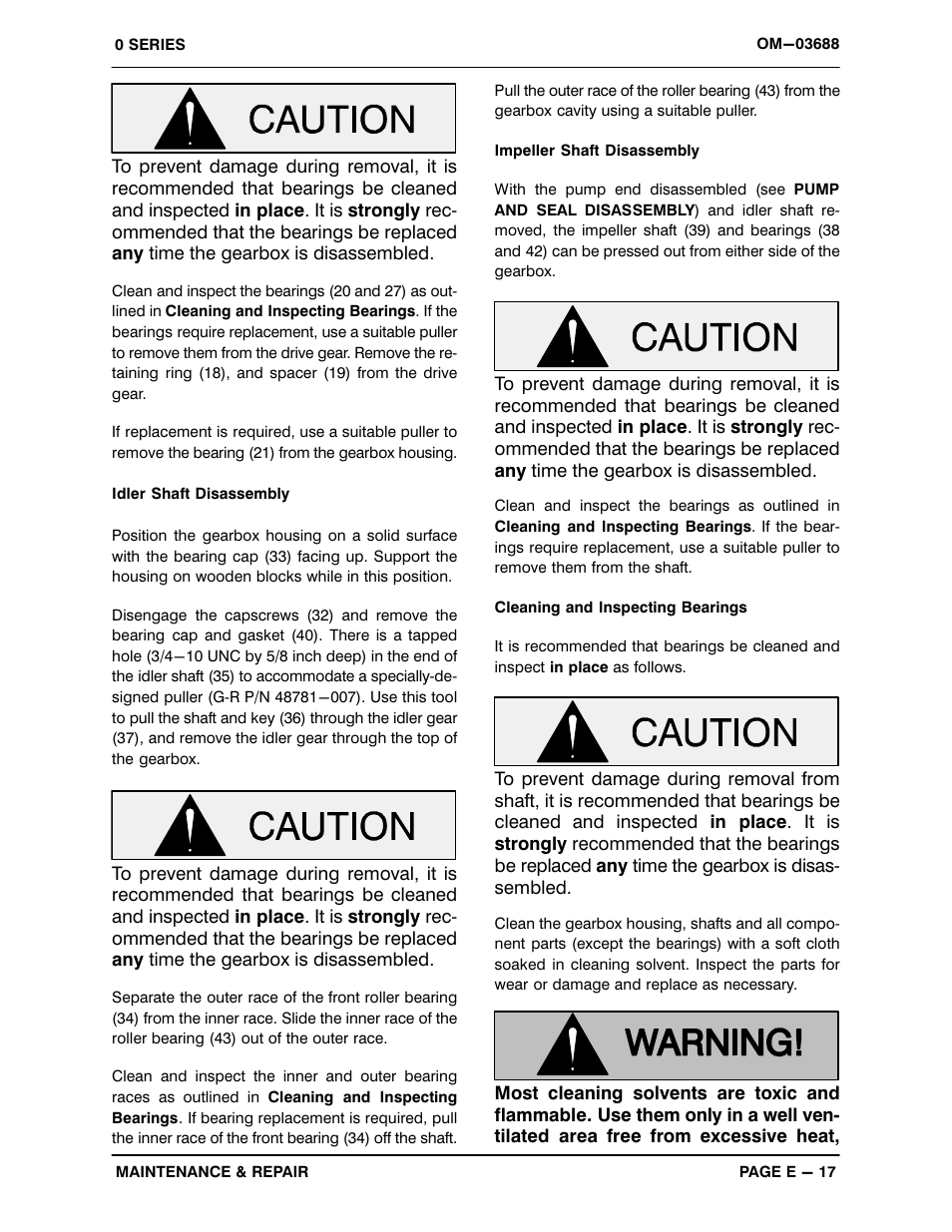 Gorman-Rupp Pumps 04E1-GHH 1076270 and up User Manual | Page 42 / 48