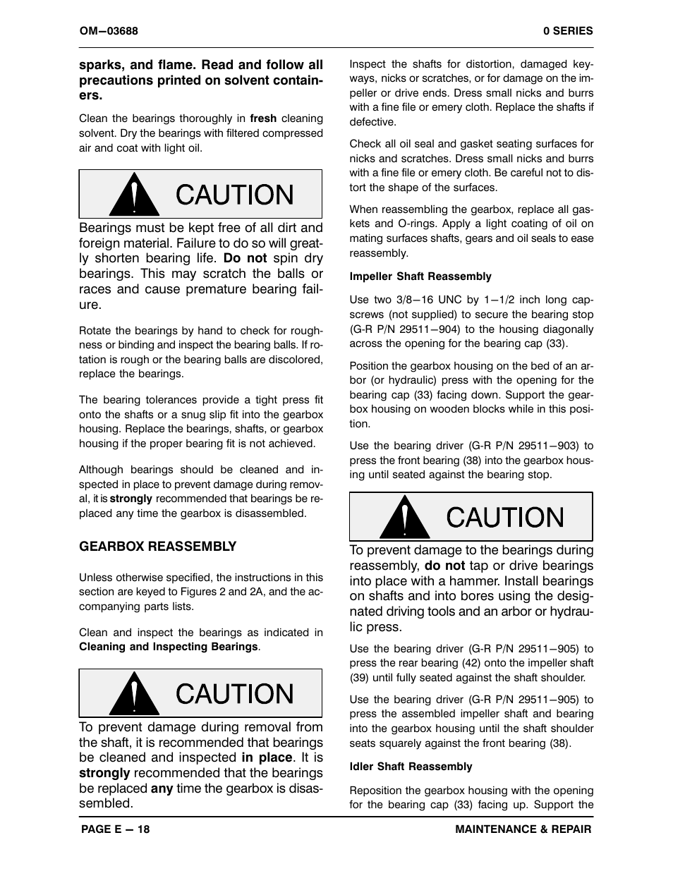 Gorman-Rupp Pumps 04E1-GHH 1076270 and up User Manual | Page 43 / 48