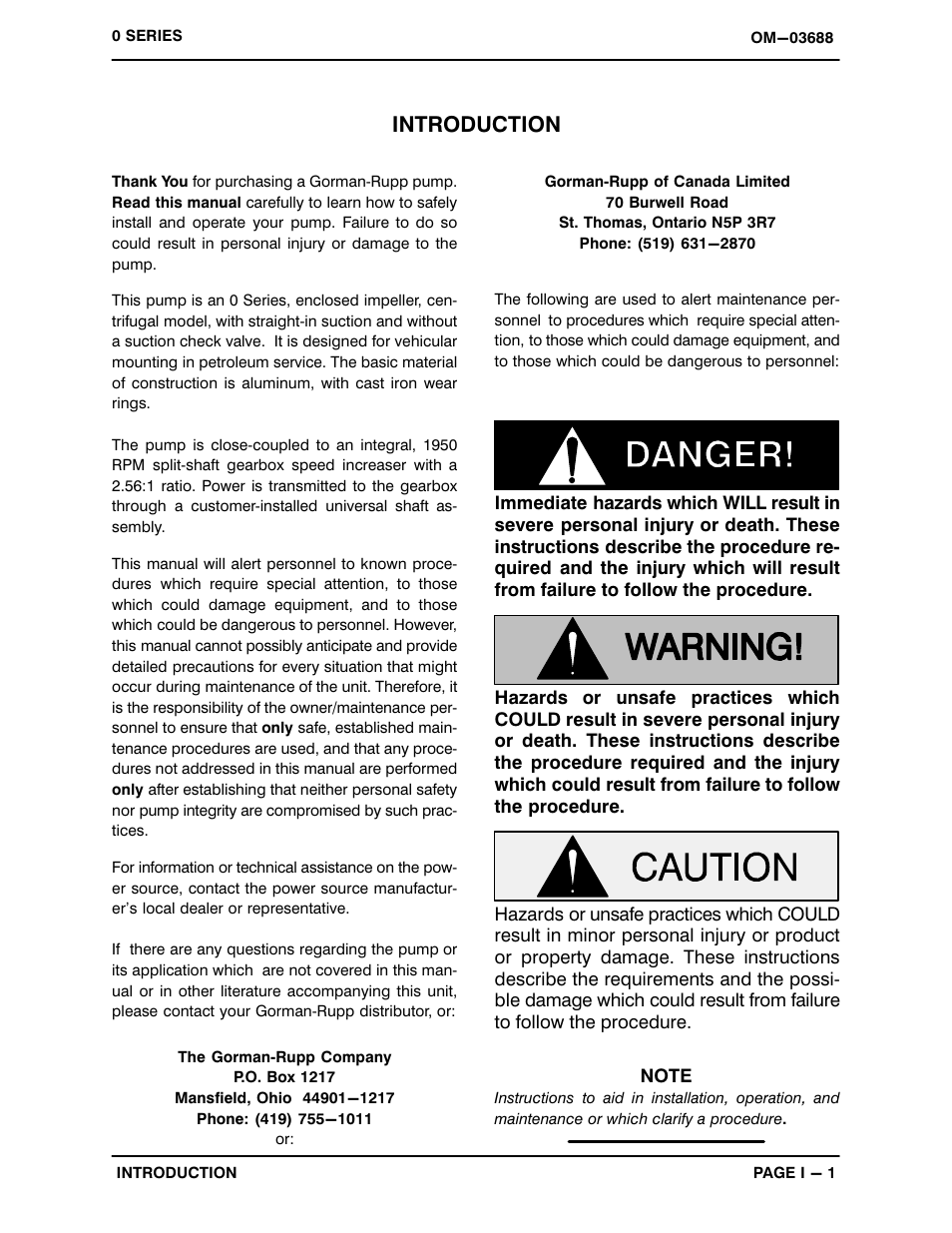 Introduction | Gorman-Rupp Pumps 04E1-GHH 1076270 and up User Manual | Page 5 / 48