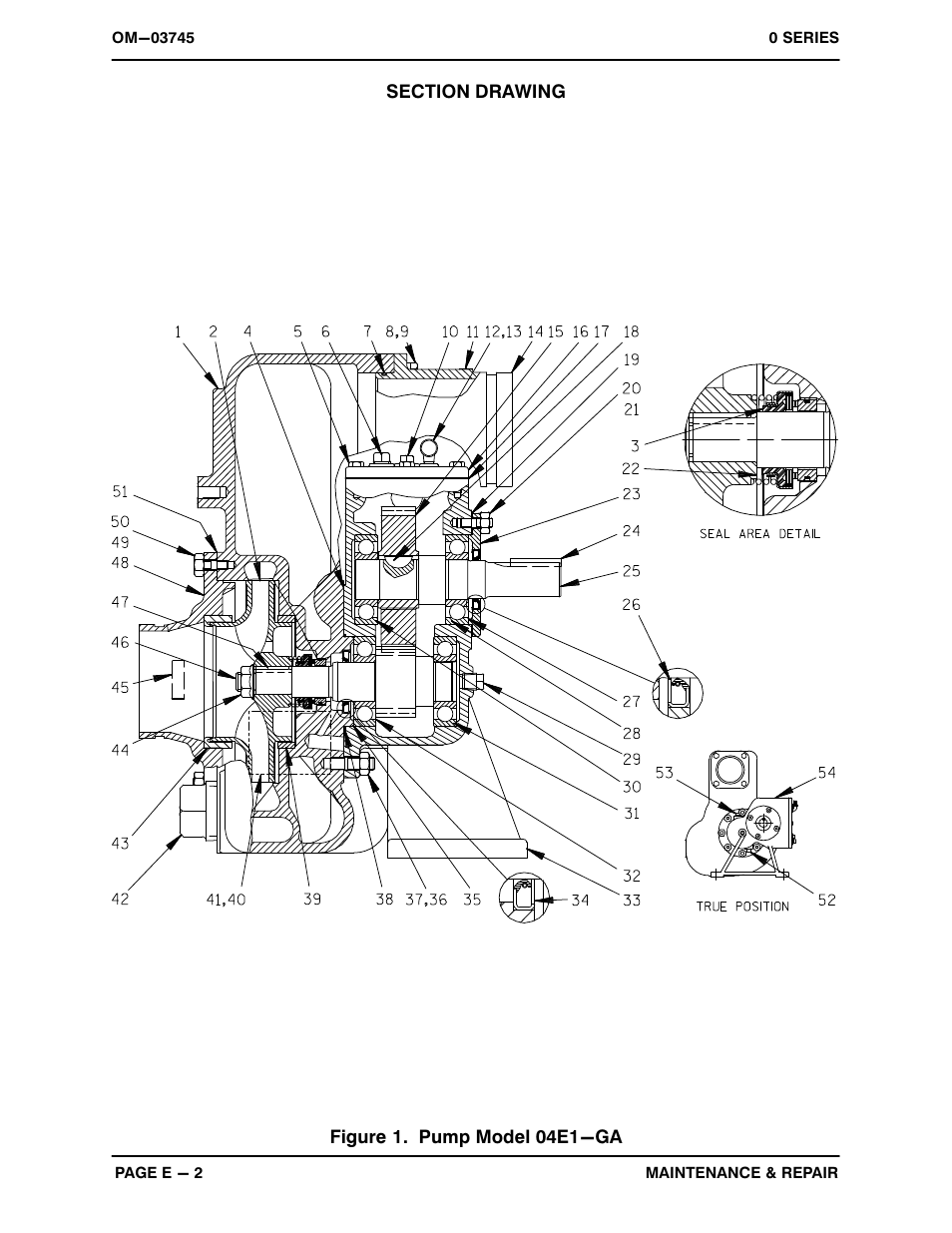 Figure 1. pump model 04e1−ga | Gorman-Rupp Pumps 04E1-GA 1171927 and up User Manual | Page 22 / 33