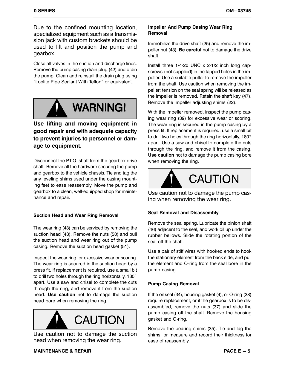Gorman-Rupp Pumps 04E1-GA 1171927 and up User Manual | Page 25 / 33