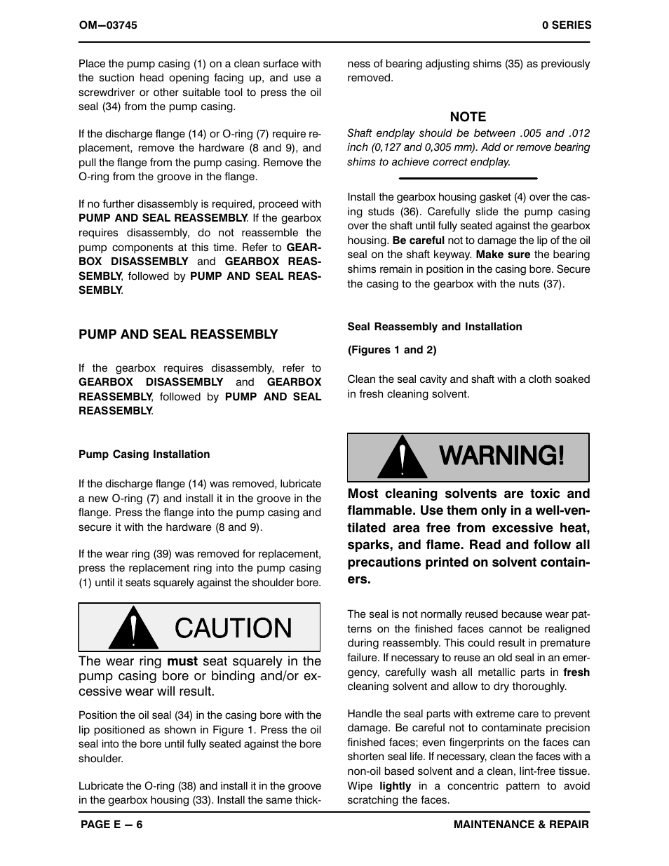 Gorman-Rupp Pumps 04E1-GA 1171927 and up User Manual | Page 26 / 33