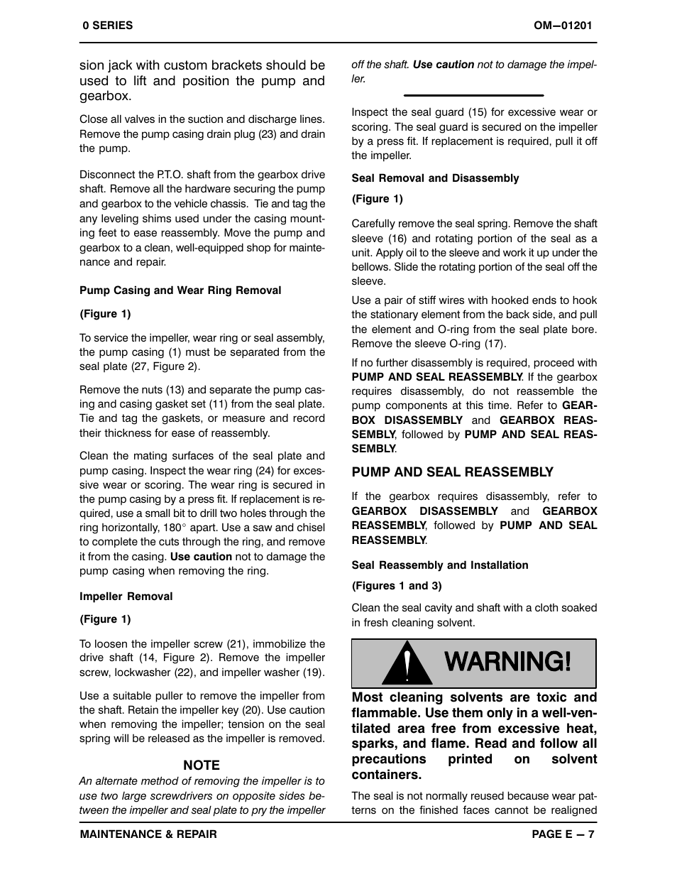 Gorman-Rupp Pumps 03H3-GR 285579 and up User Manual | Page 27 / 34