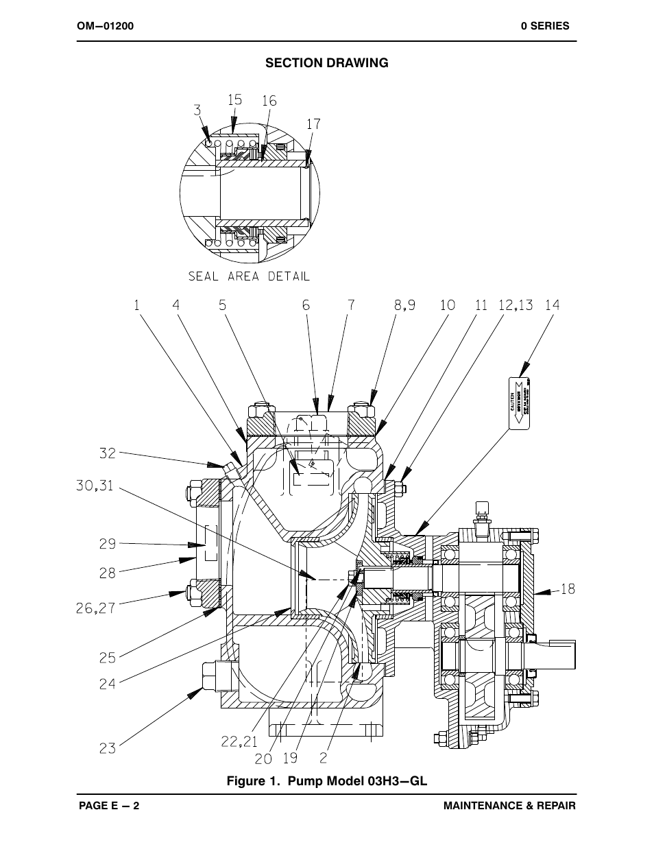 Figure 1. pump model 03h3−gl | Gorman-Rupp Pumps 03H3-GL 320347 and up User Manual | Page 22 / 34