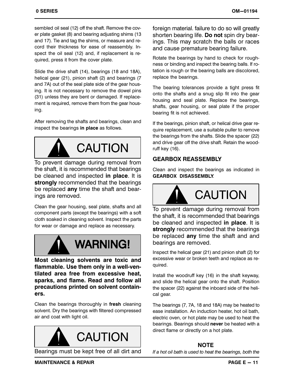 Gorman-Rupp Pumps 03H1-GR 287634 and up User Manual | Page 31 / 34