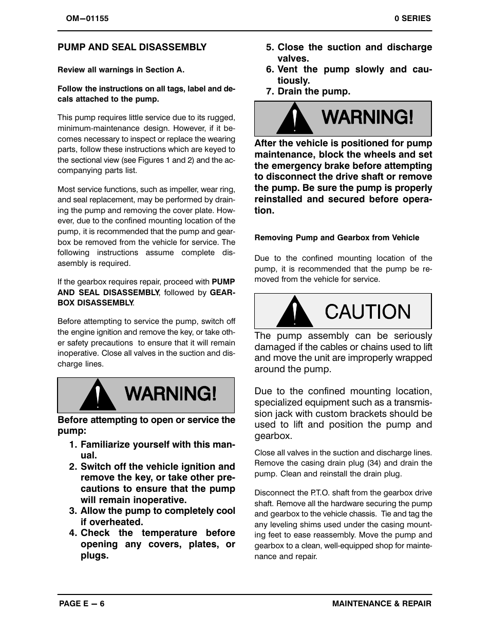 Pump and seal disassembly | Gorman-Rupp Pumps 02F1-GR 642659 and up User Manual | Page 26 / 35