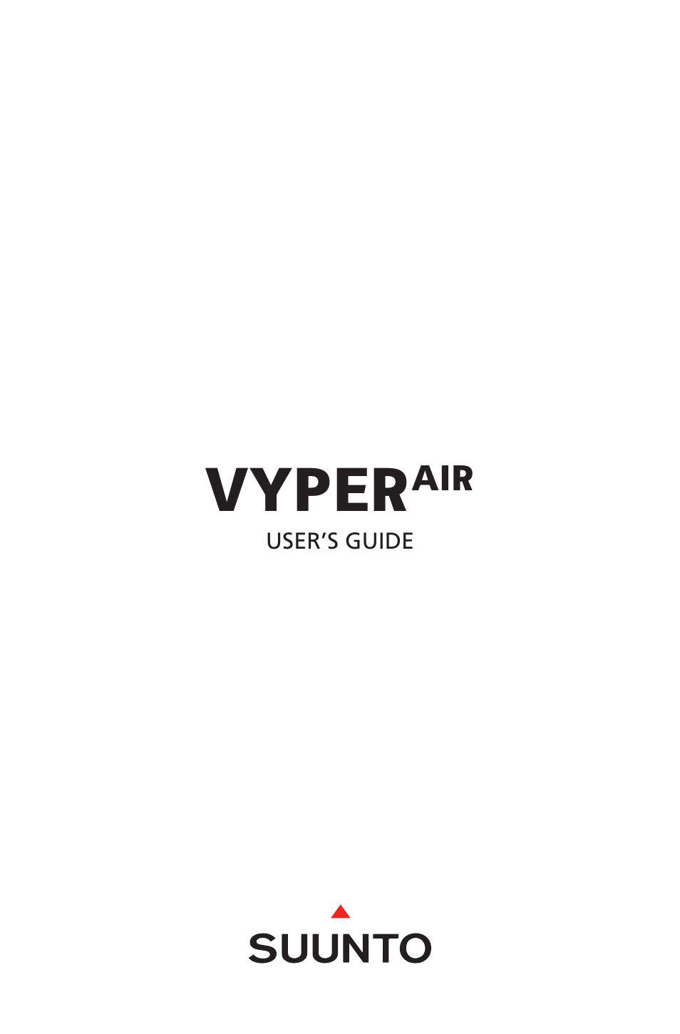 SUUNTO Vyper Air User Manual | 65 pages