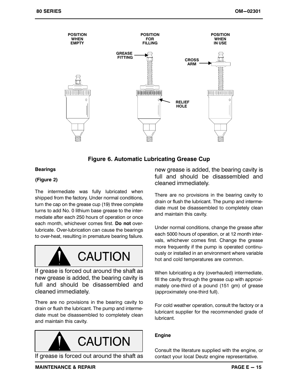 Figure 6. automatic lubricating grease cup | Gorman-Rupp Pumps 88B2-F5L 1323330 and up User Manual | Page 35 / 36