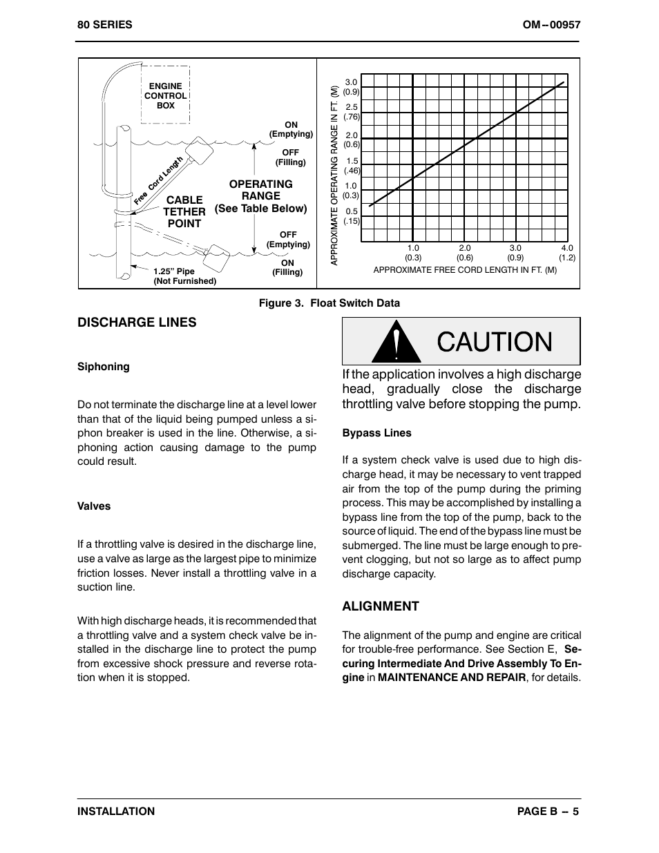 Discharge lines, Alignment | Gorman-Rupp Pumps 86A2-F4L 1242877 thru 1322537 User Manual | Page 12 / 37