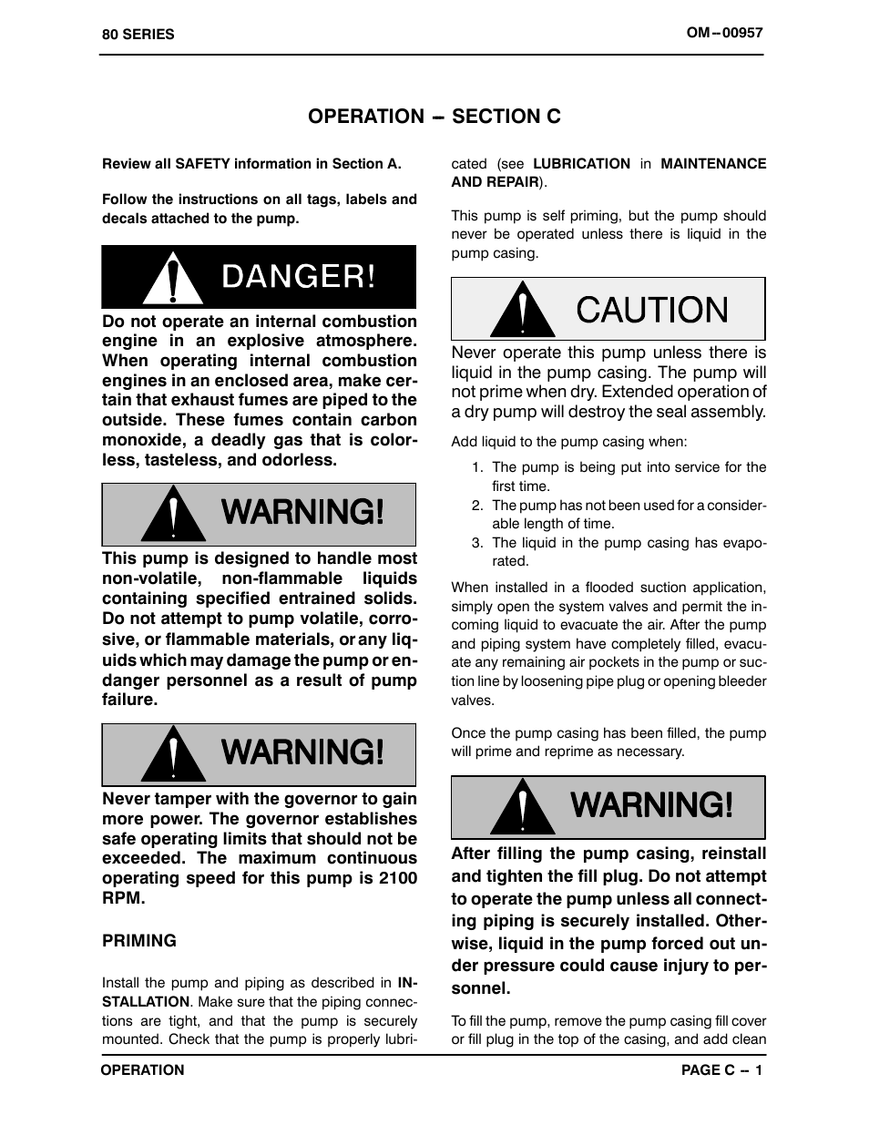 Operation | Gorman-Rupp Pumps 86A2-F4L 1242877 thru 1322537 User Manual | Page 13 / 37