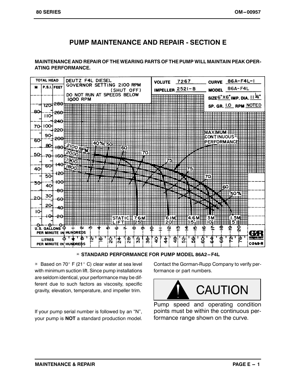 Pump maintenance and repair | Gorman-Rupp Pumps 86A2-F4L 1242877 thru 1322537 User Manual | Page 22 / 37