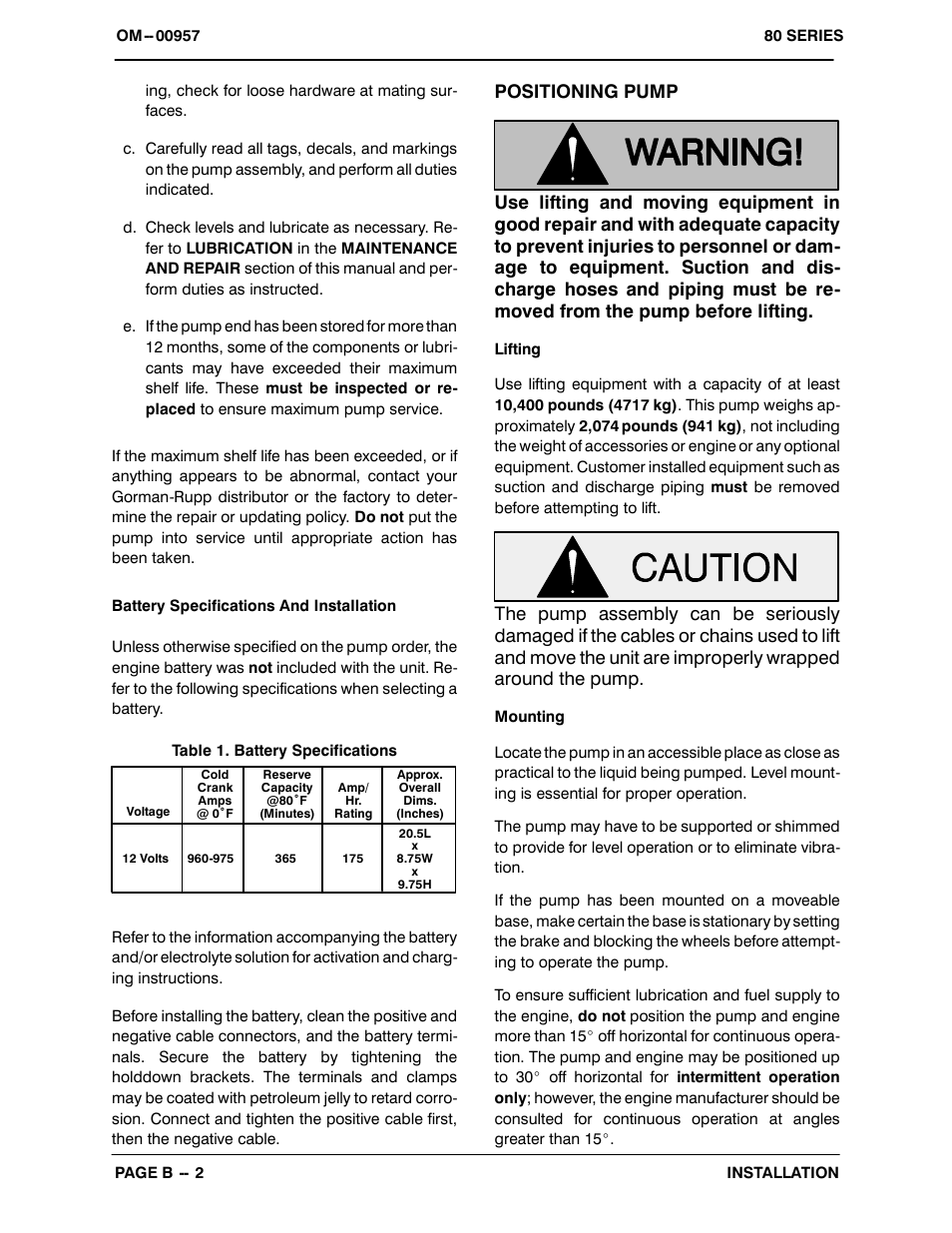 Gorman-Rupp Pumps 86A2-F4L 1242877 thru 1322537 User Manual | Page 9 / 37