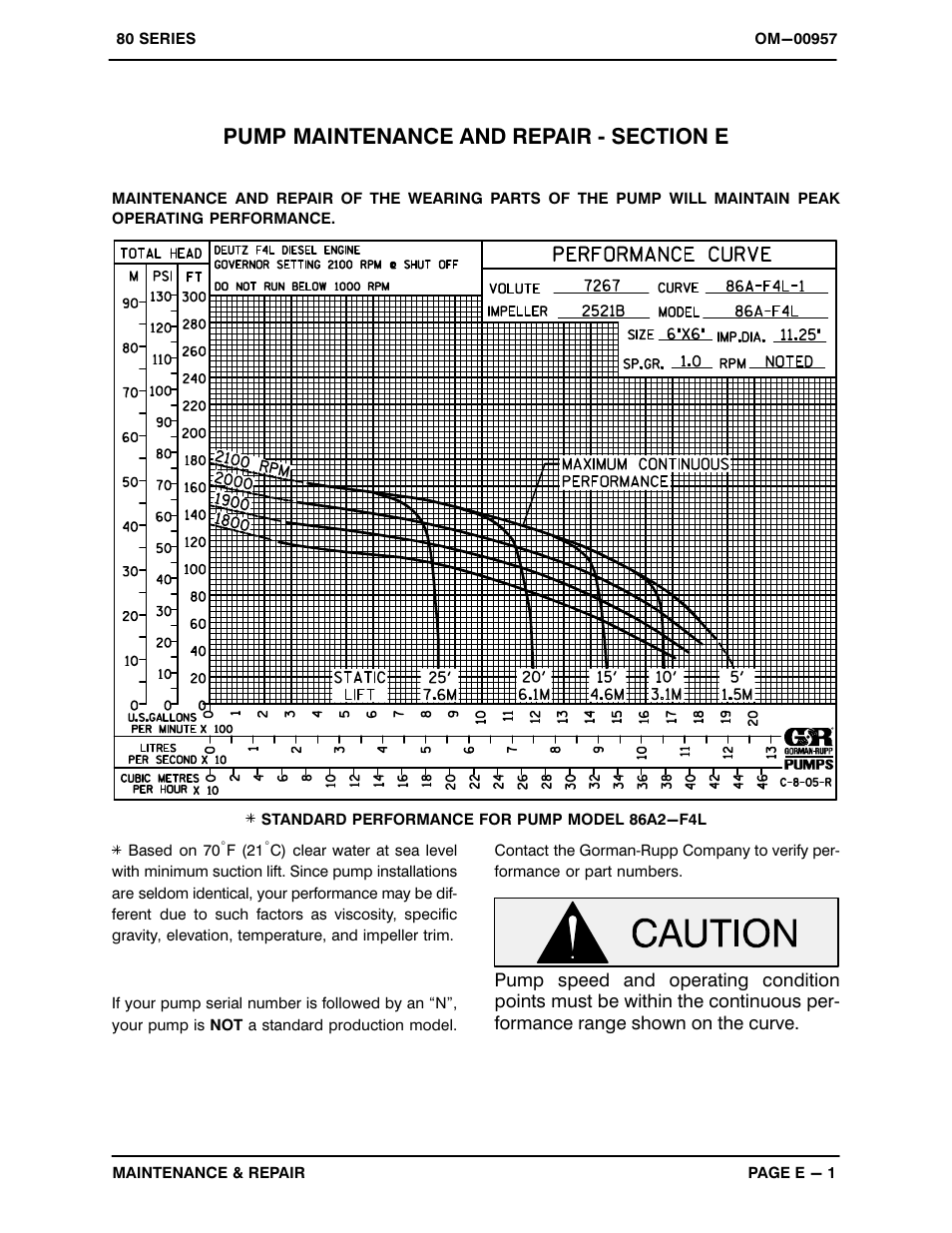 Gorman-Rupp Pumps 86A2-F4L 1322538 and up User Manual | Page 21 / 36