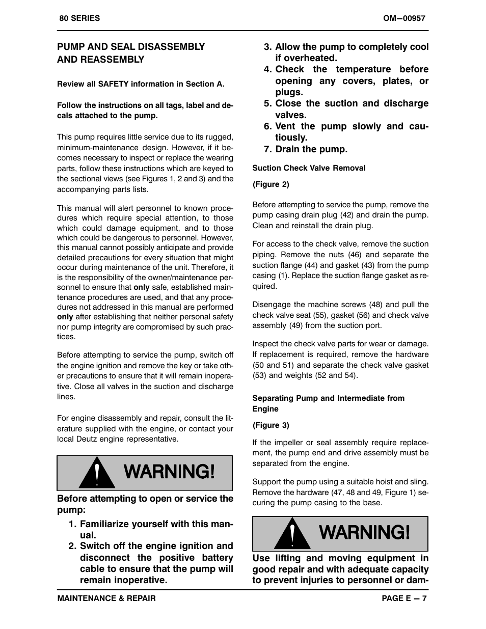 Pump and seal disassembly and reassembly | Gorman-Rupp Pumps 86A2-F4L 1322538 and up User Manual | Page 27 / 36