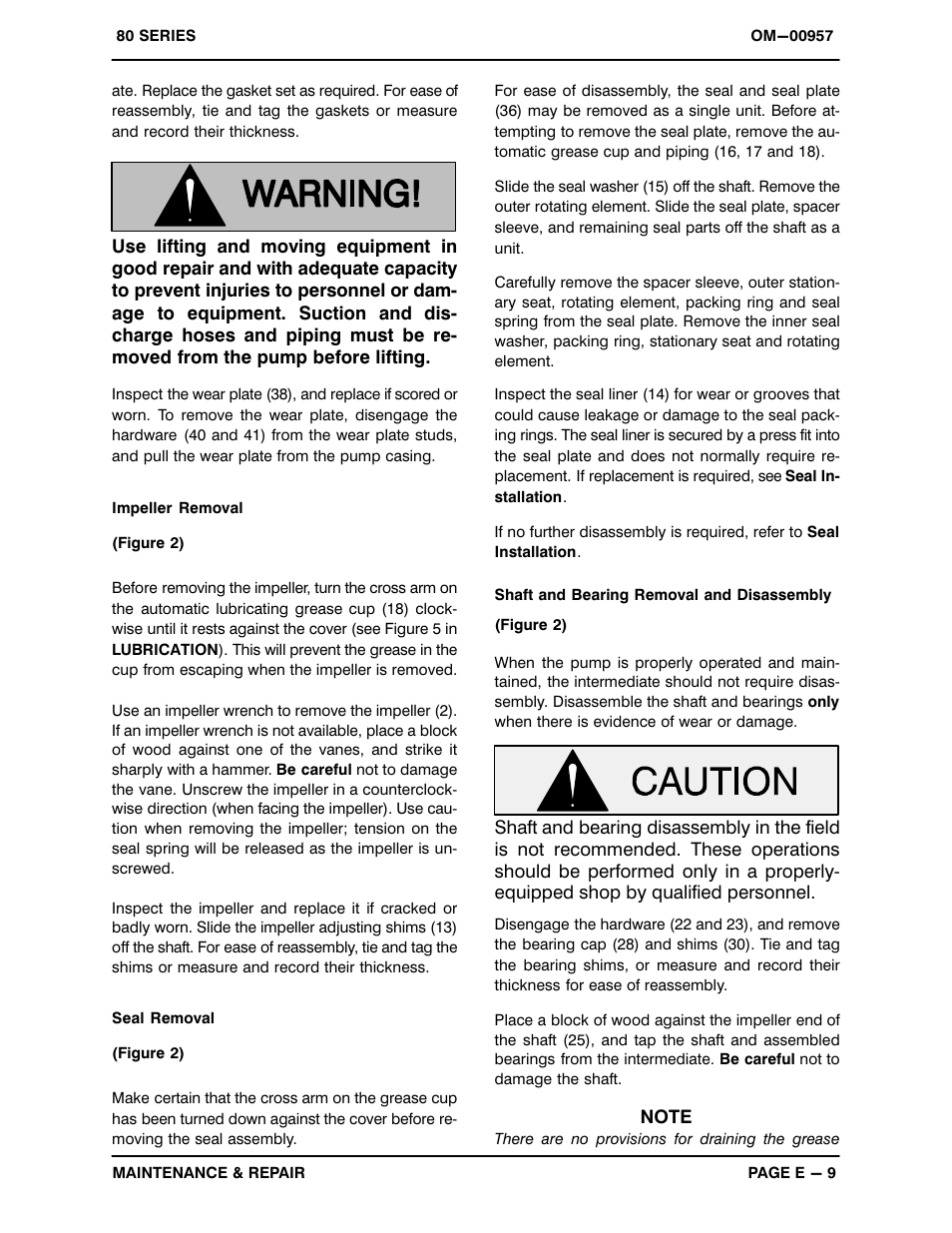 Gorman-Rupp Pumps 86A2-F4L 1322538 and up User Manual | Page 29 / 36