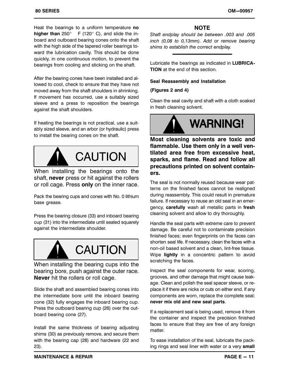 Gorman-Rupp Pumps 86A2-F4L 1322538 and up User Manual | Page 31 / 36