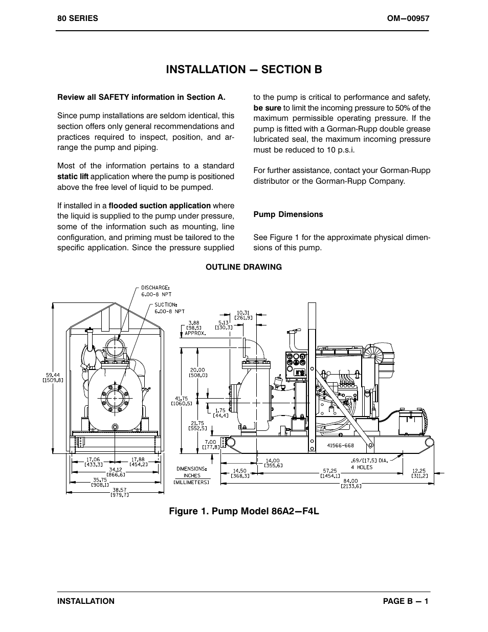 Installation - section b | Gorman-Rupp Pumps 86A2-F4L 1322538 and up User Manual | Page 8 / 36