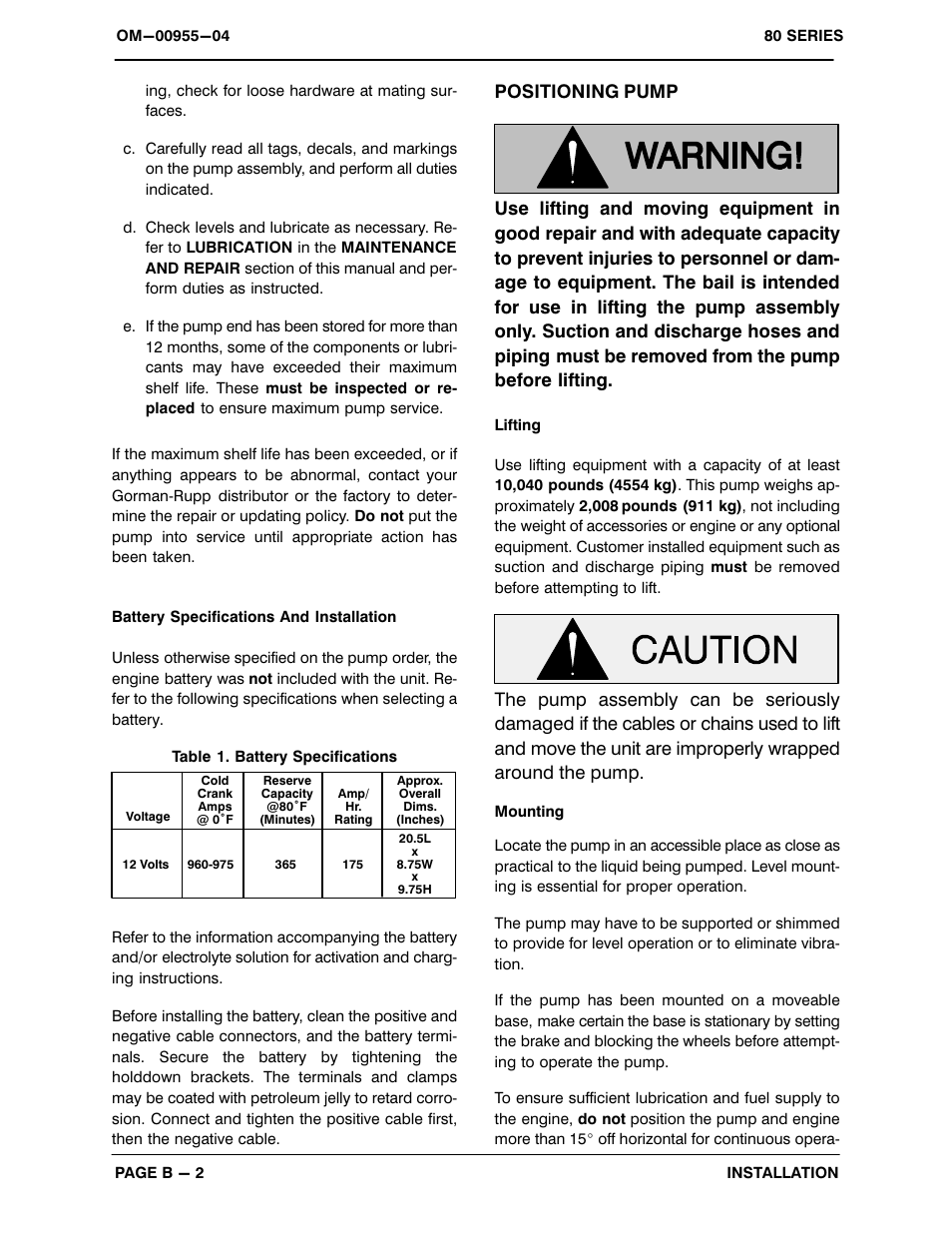 Gorman-Rupp Pumps 86A2-F3L 1022351 and up User Manual | Page 9 / 32