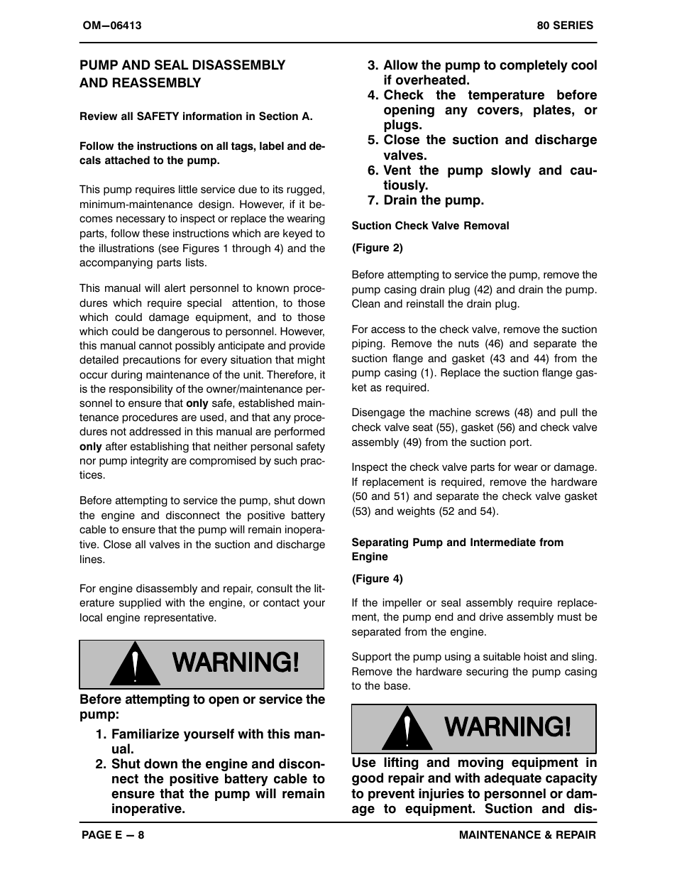 Pump and seal disassembly and reassembly | Gorman-Rupp Pumps 86A2-4024H 1535998 and up User Manual | Page 27 / 36