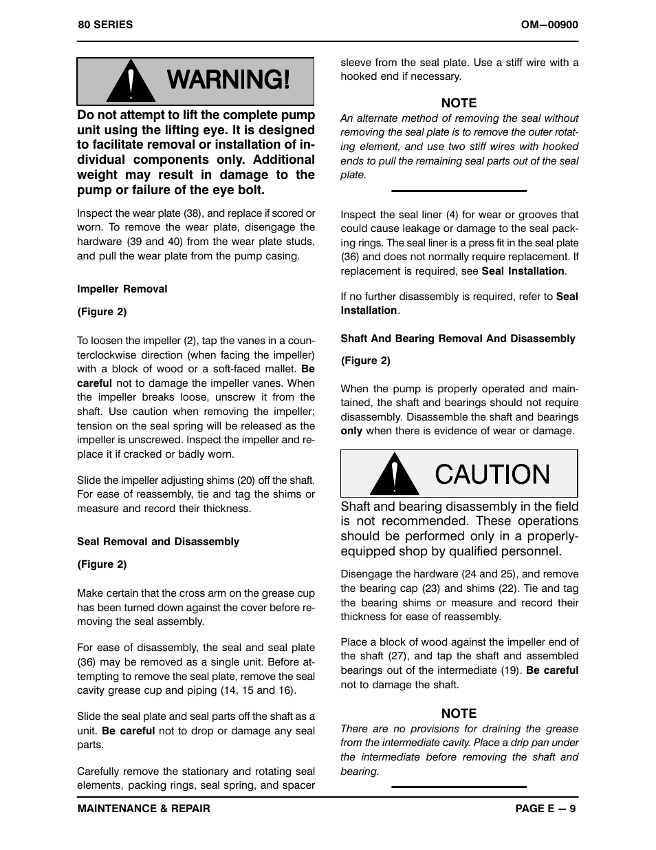 Gorman-Rupp Pumps 84A2-F3L 1348524 and up User Manual | Page 29 / 37