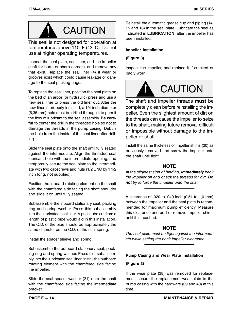 Gorman-Rupp Pumps 84A2-4024H 1488564 and up User Manual | Page 33 / 36