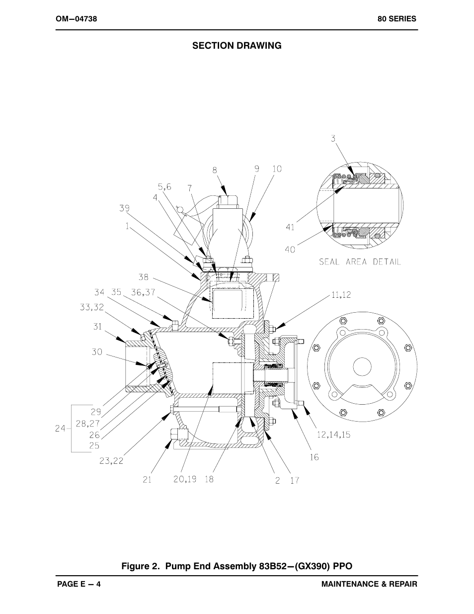 Gorman-Rupp Pumps 83B52-GX390 1324570 and up User Manual | Page 22 / 29