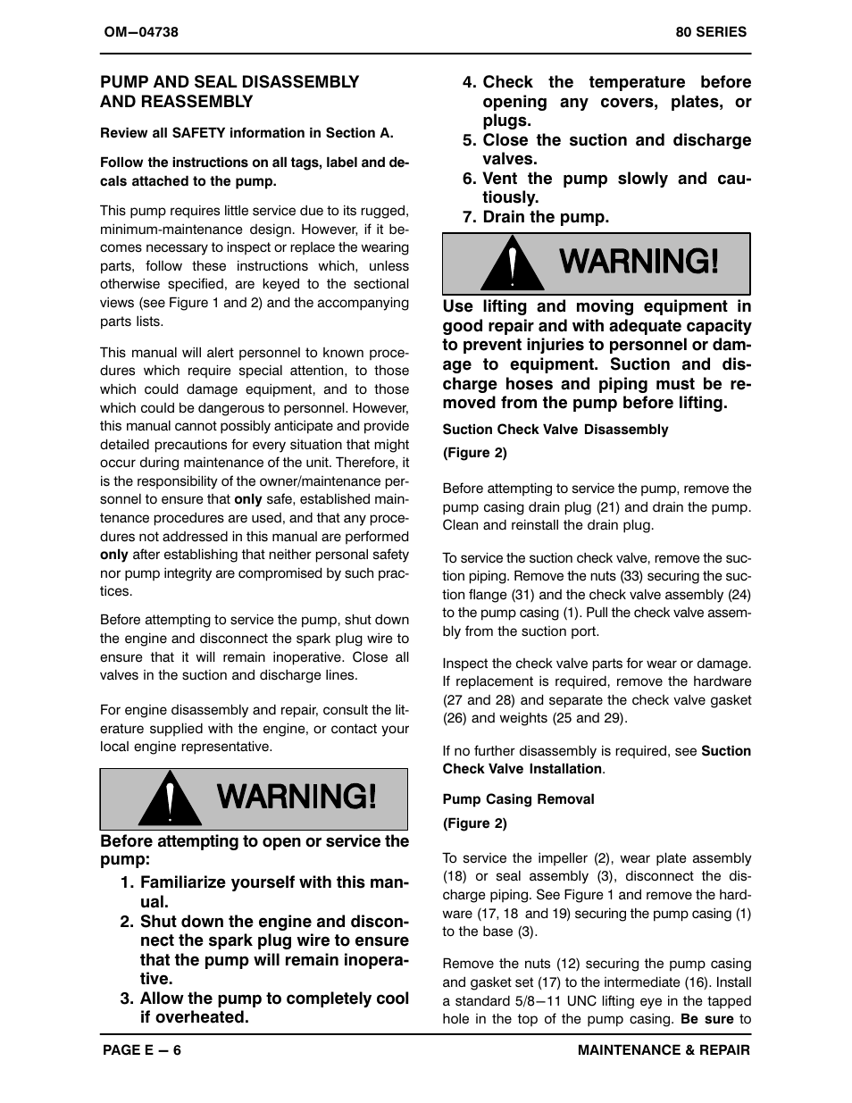 Gorman-Rupp Pumps 83B52-GX390 1324570 and up User Manual | Page 24 / 29