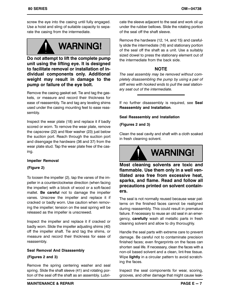 Gorman-Rupp Pumps 83B52-GX390 1324570 and up User Manual | Page 25 / 29