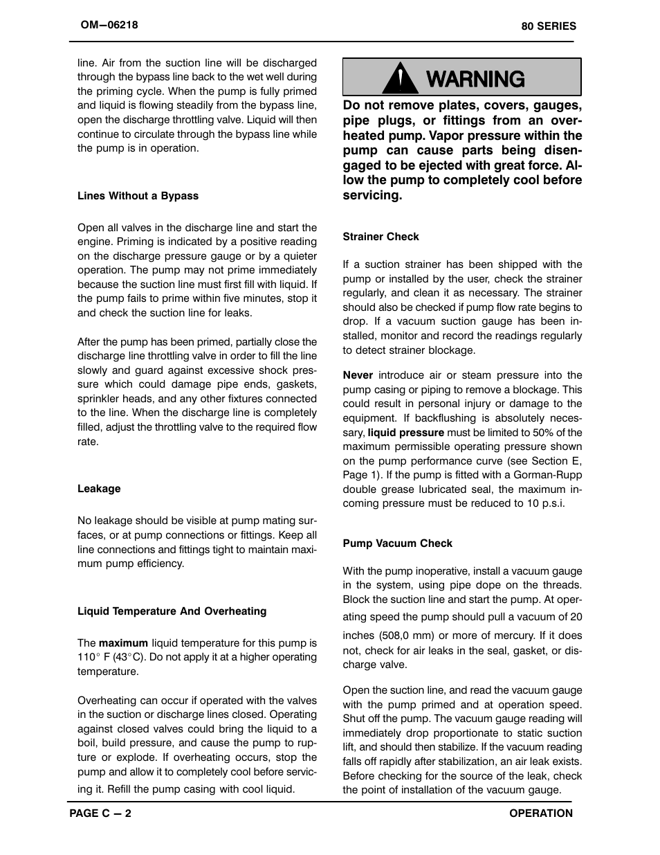 Gorman-Rupp Pumps 83A2-GX270 1423221 and up User Manual | Page 14 / 29